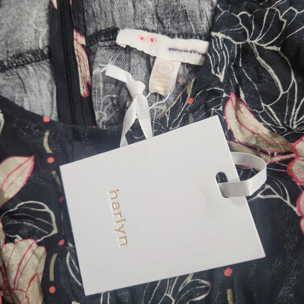 Anthropologie Harlyn Audria Jacquard Jumpsuit Size XS A37 - Picture 8 of 8